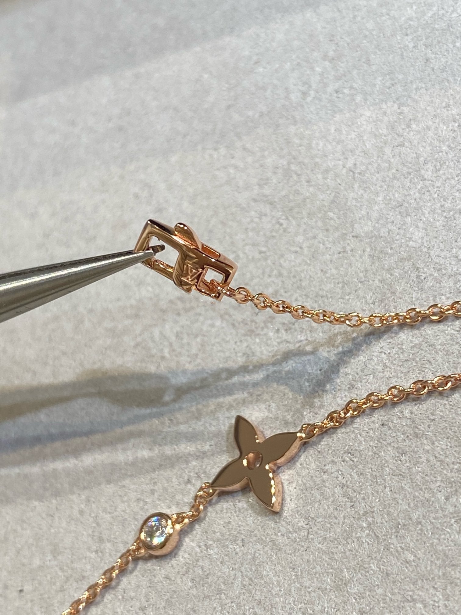 [CLOVER JEWELRY]STAR DIAMOND PINK GOLD BRACELET