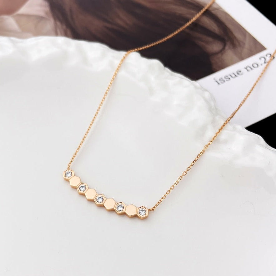 [CLOVER JEWELRY]BEE MY LOVE DIAMOND NECKLACE