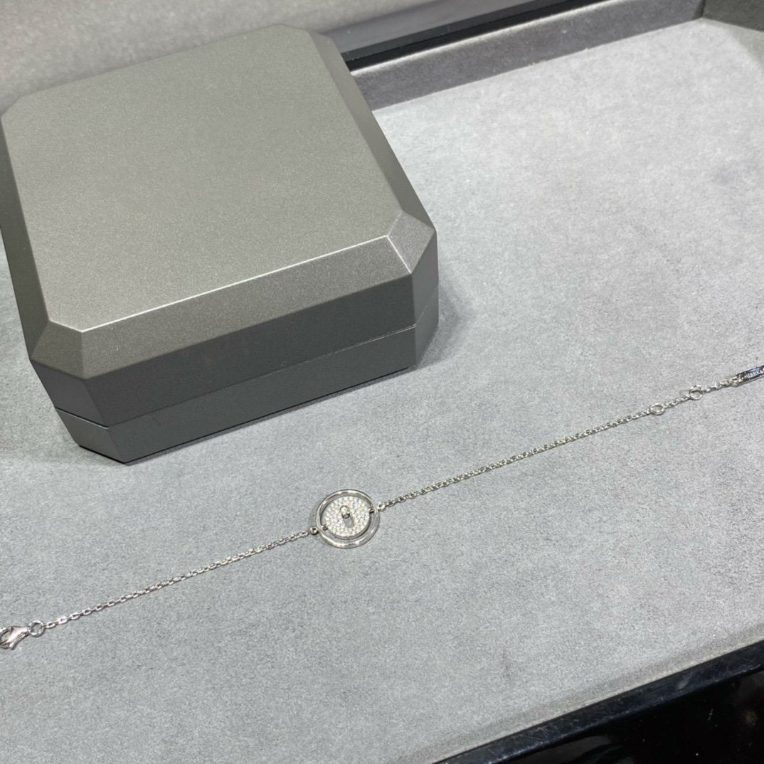 [Camiery]LUCKY MOVE DIAMOND PAVED BRACELET