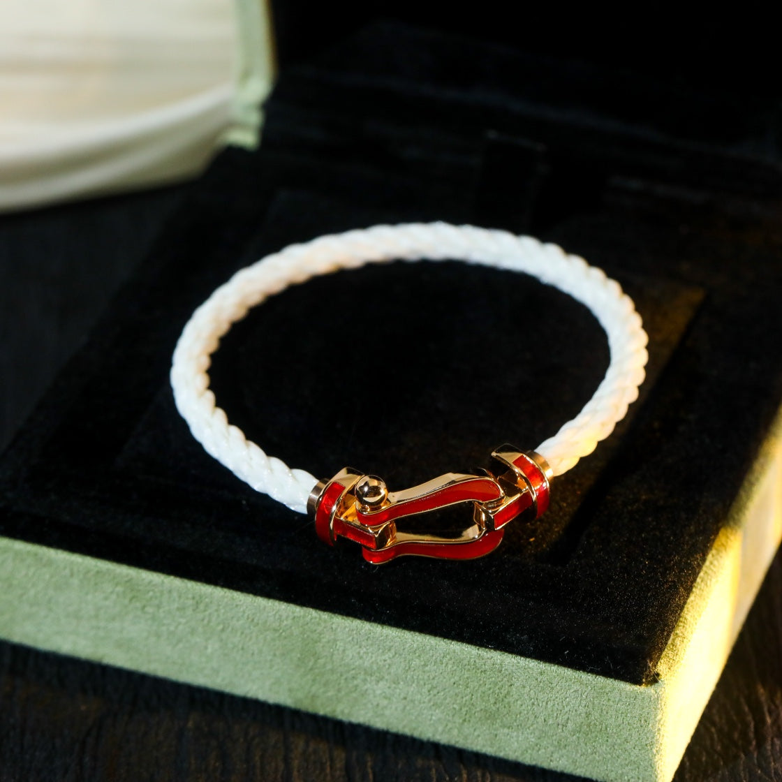 [CLOVER JEWELRY]FORCE 10 WHITE TEXTILE DIAMOND PAVED