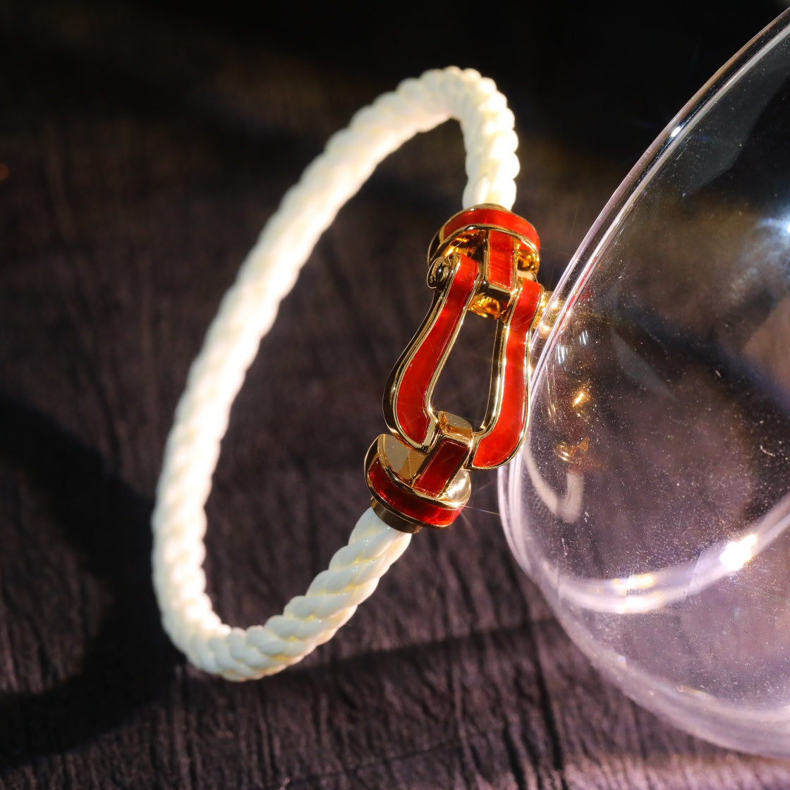 [CLOVER JEWELRY]FORCE 10 WHITE TEXTILE DIAMOND PAVED