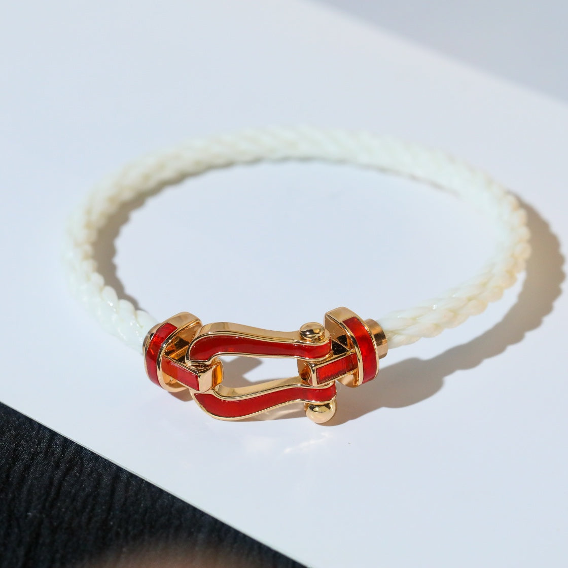 [CLOVER JEWELRY]FORCE 10 WHITE TEXTILE DIAMOND PAVED