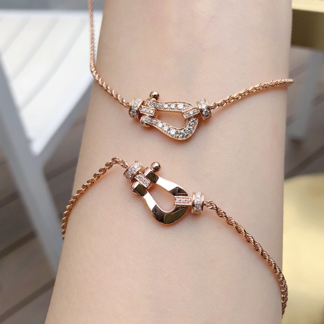 [CLOVER JEWELRY]FORCE 10 PINK GOLD DIAMOND NECKLACE