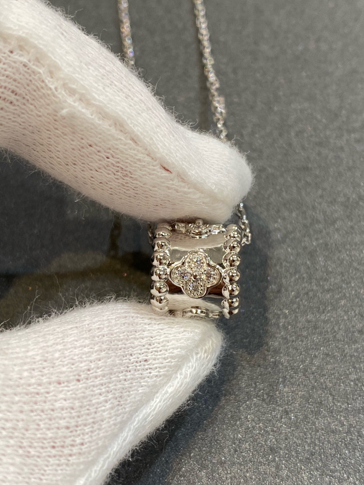 [Camiery]PERLEE PEDANT SIVLER DIAMOND NECKLACE