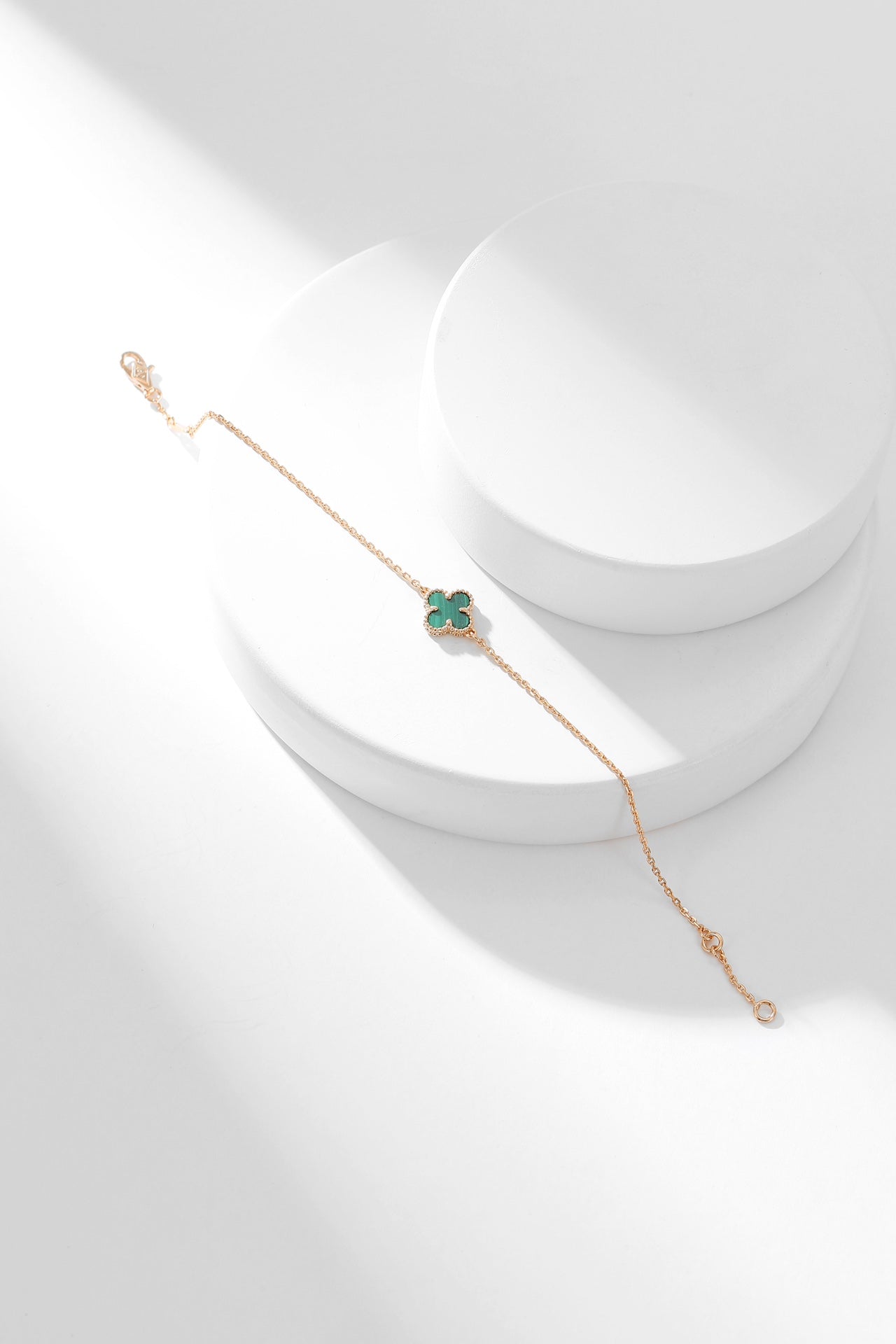 [Camiery]CLOVER BRACELET MALACHITE 1 MOTIF