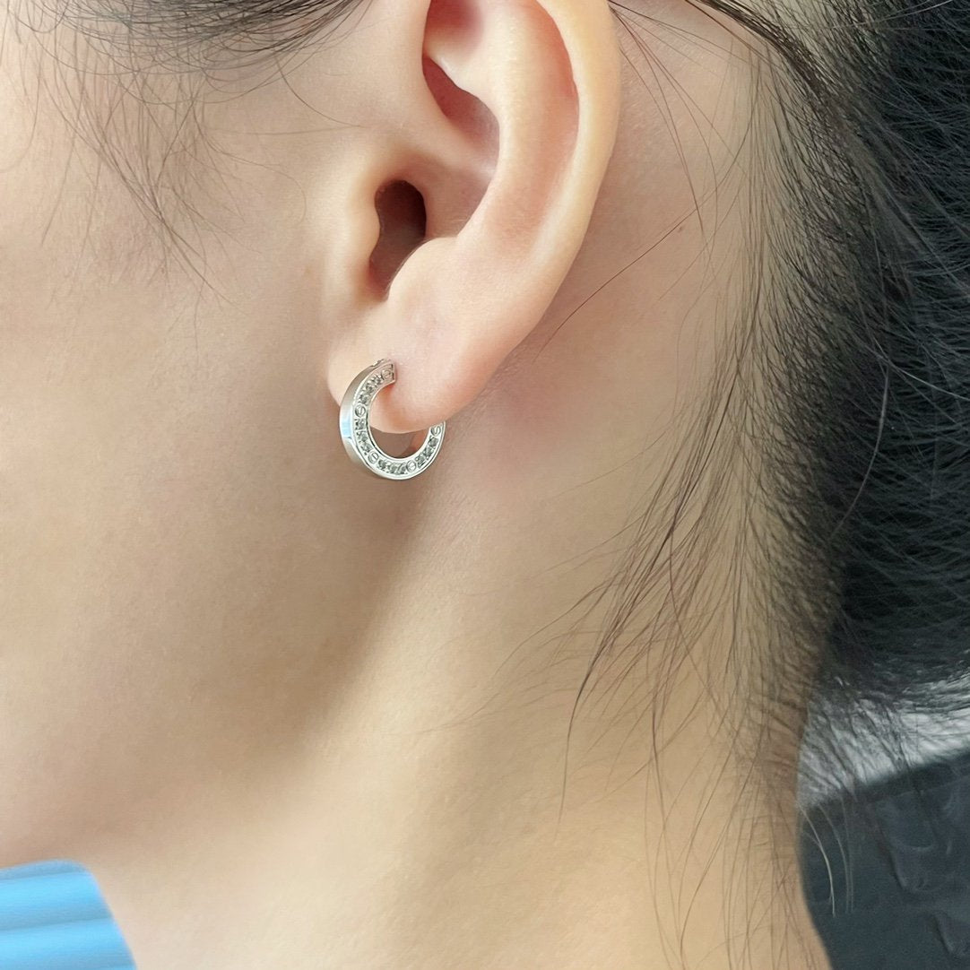 [CLOVER JEWELRY]LOVE DIAMOND EARRINGS