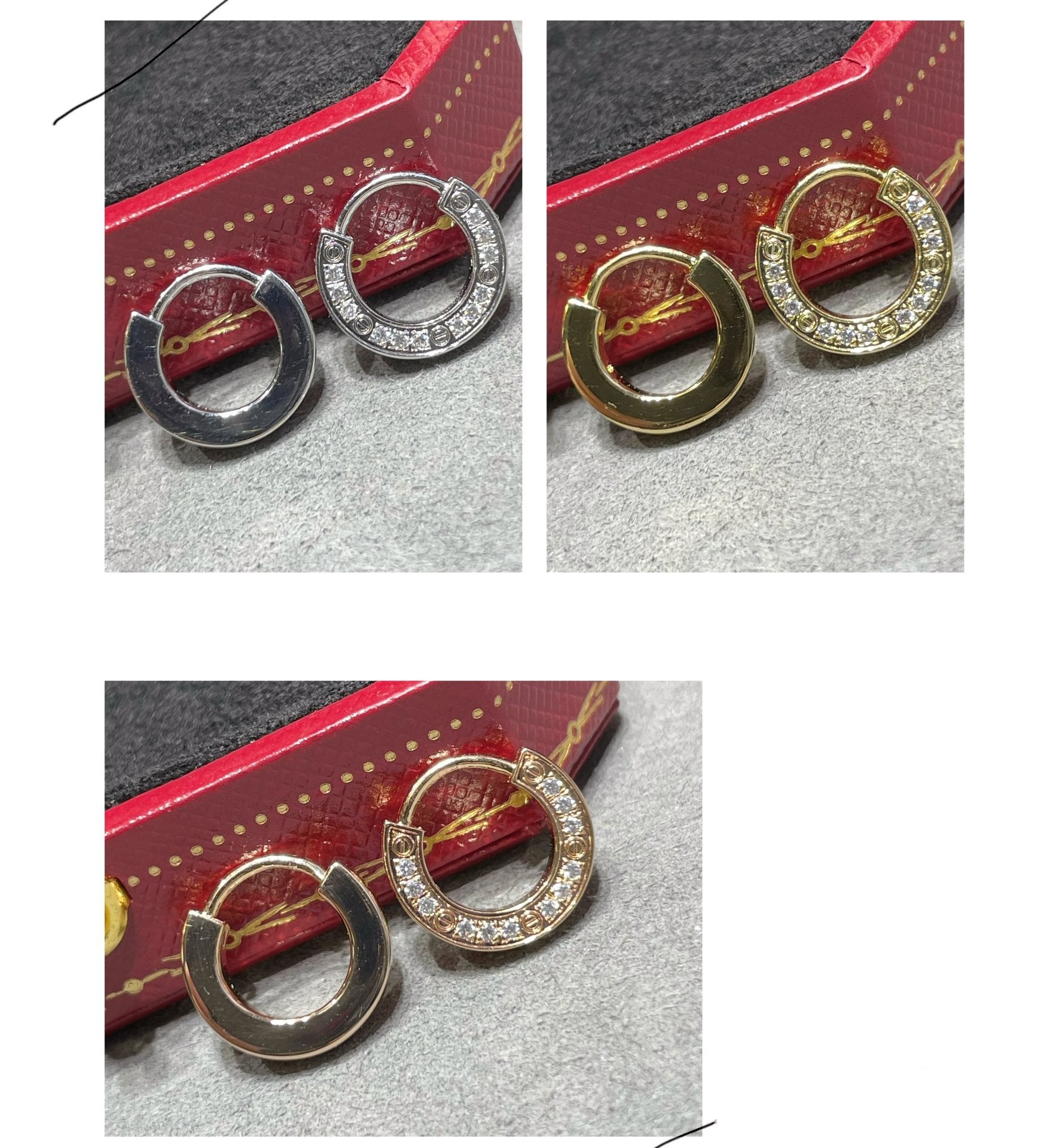 [CLOVER JEWELRY]LOVE DIAMOND EARRINGS