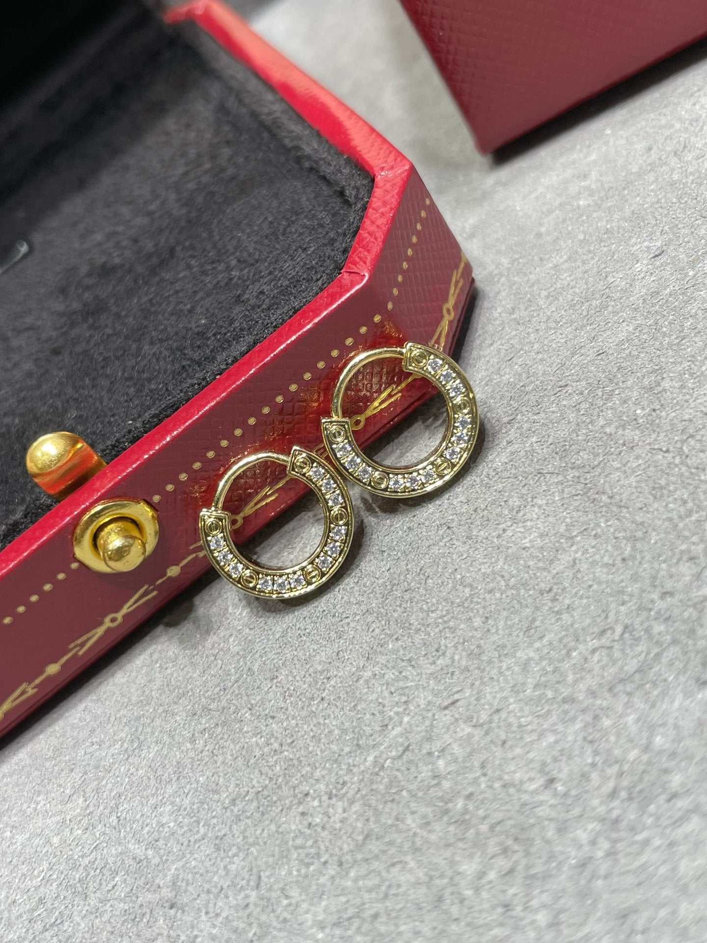 [CLOVER JEWELRY]LOVE DIAMOND EARRINGS