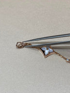 [CLOVER JEWELRY]STAR 4 MOTIF MOP DIAMOND PINK GOLD BRACELET