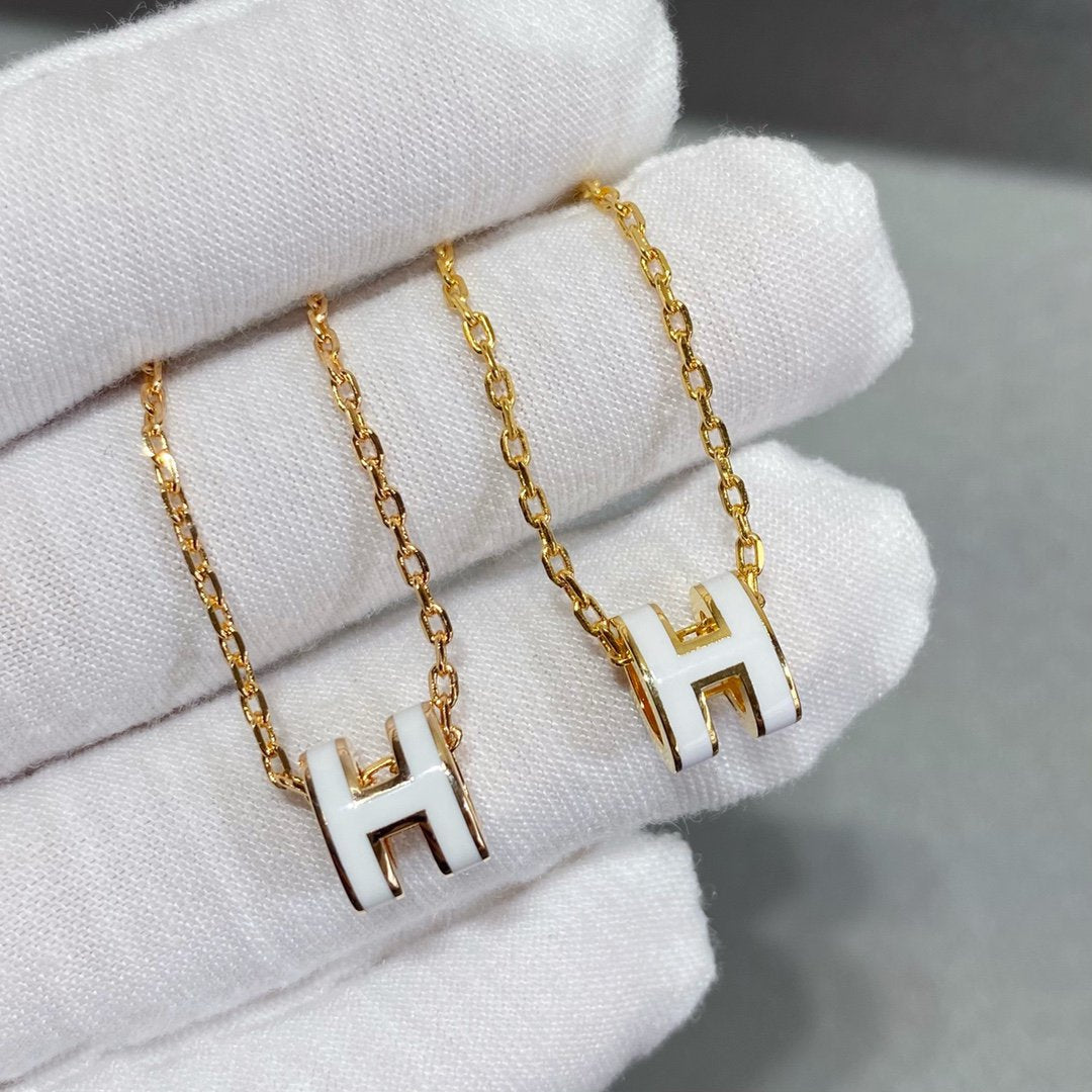 [CLOVER JEWELRY]MINI POP H NECKLACE