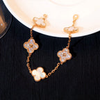 [CLOVER JEWELRY]CLOVER WHITE PEARL MOP 5 MOTIF BRACELET COLLECTION