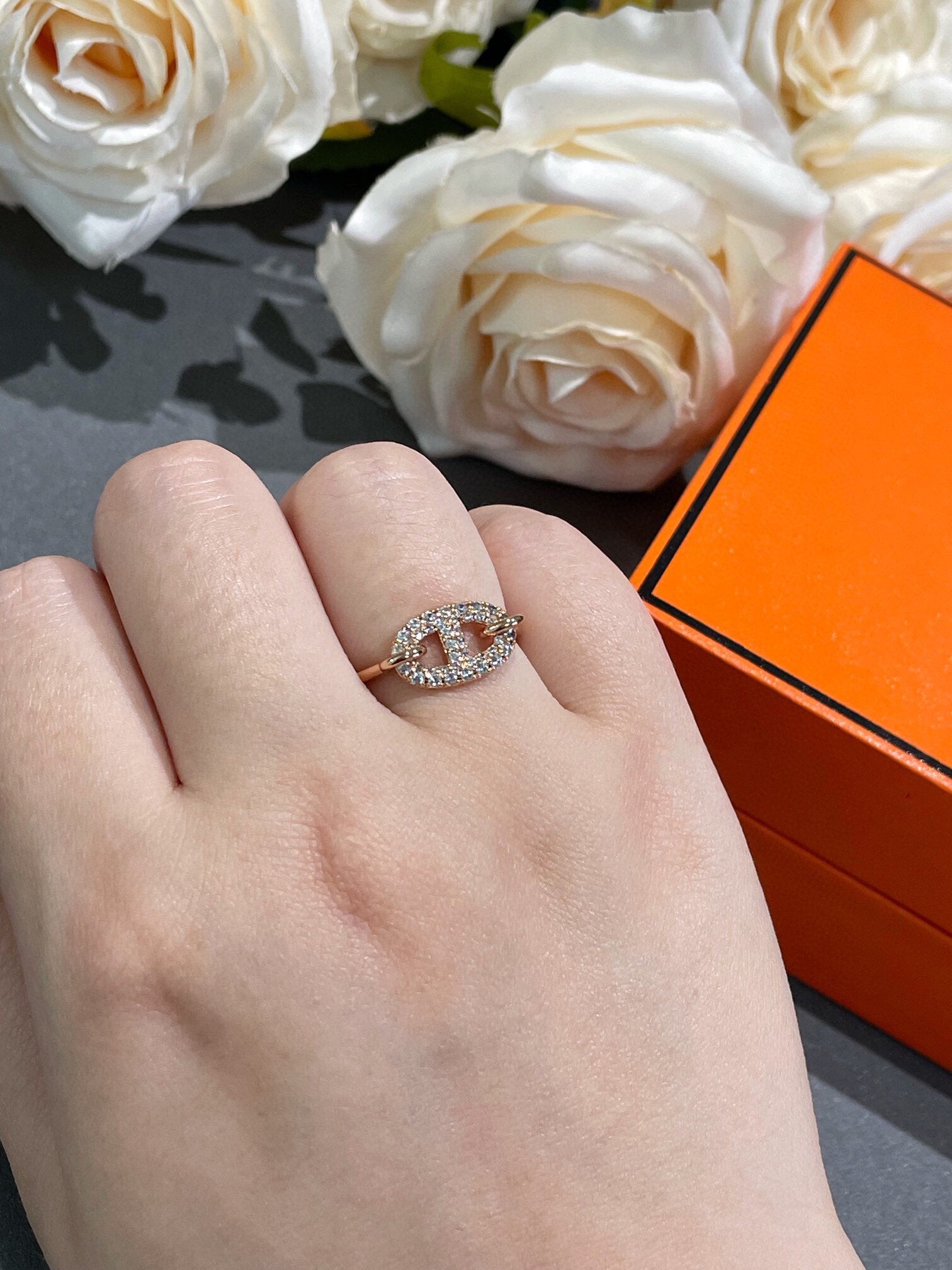 [CLOVER JEWELRY]RONDE SMALL DIAMOND RING