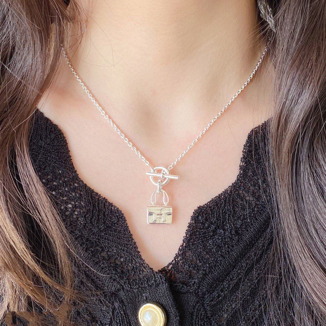 [Camiery]CONSTANCE PEDANT SILVER NECKLACE