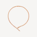 [Camiery] SNAKE-SHAPED FULL DIAMOND NECKLACE (GOLD) (ROSE GOLD)