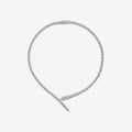 [Camiery] SNAKE-SHAPED NECKLACE FULL DIAMOND(GOLD)