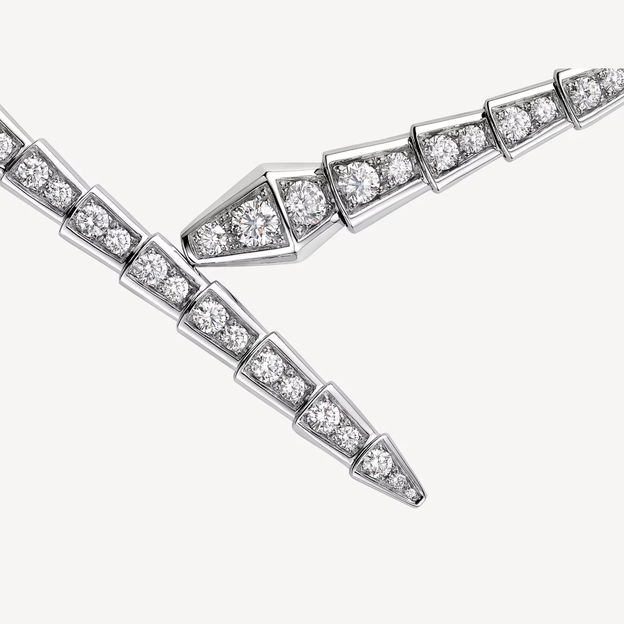 [Camiery] SNAKE-SHAPED NECKLACE FULL DIAMOND(GOLD)