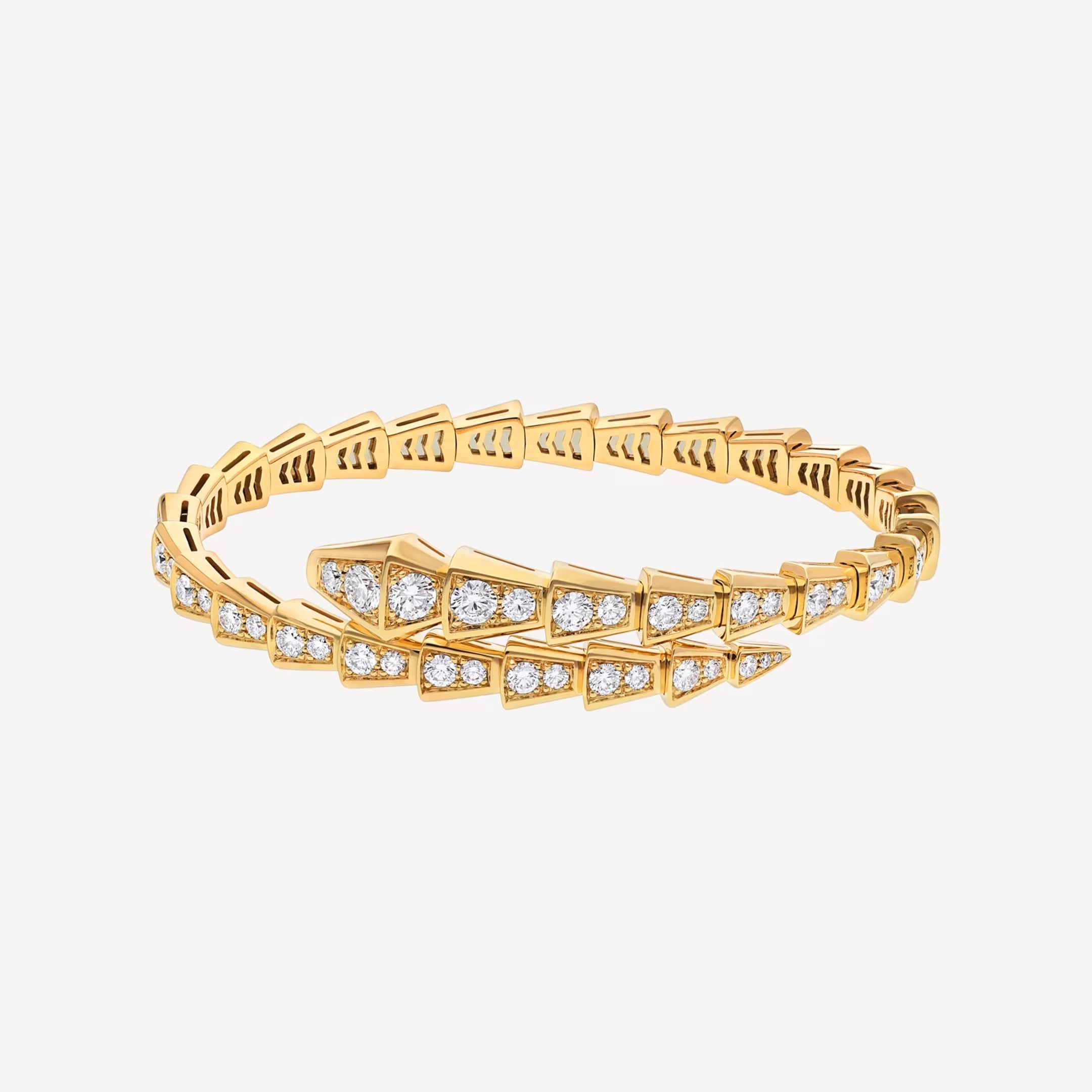 [Camiery] SNAKE-SHAPED BRACELET FULL DIAMOND(GOLD)