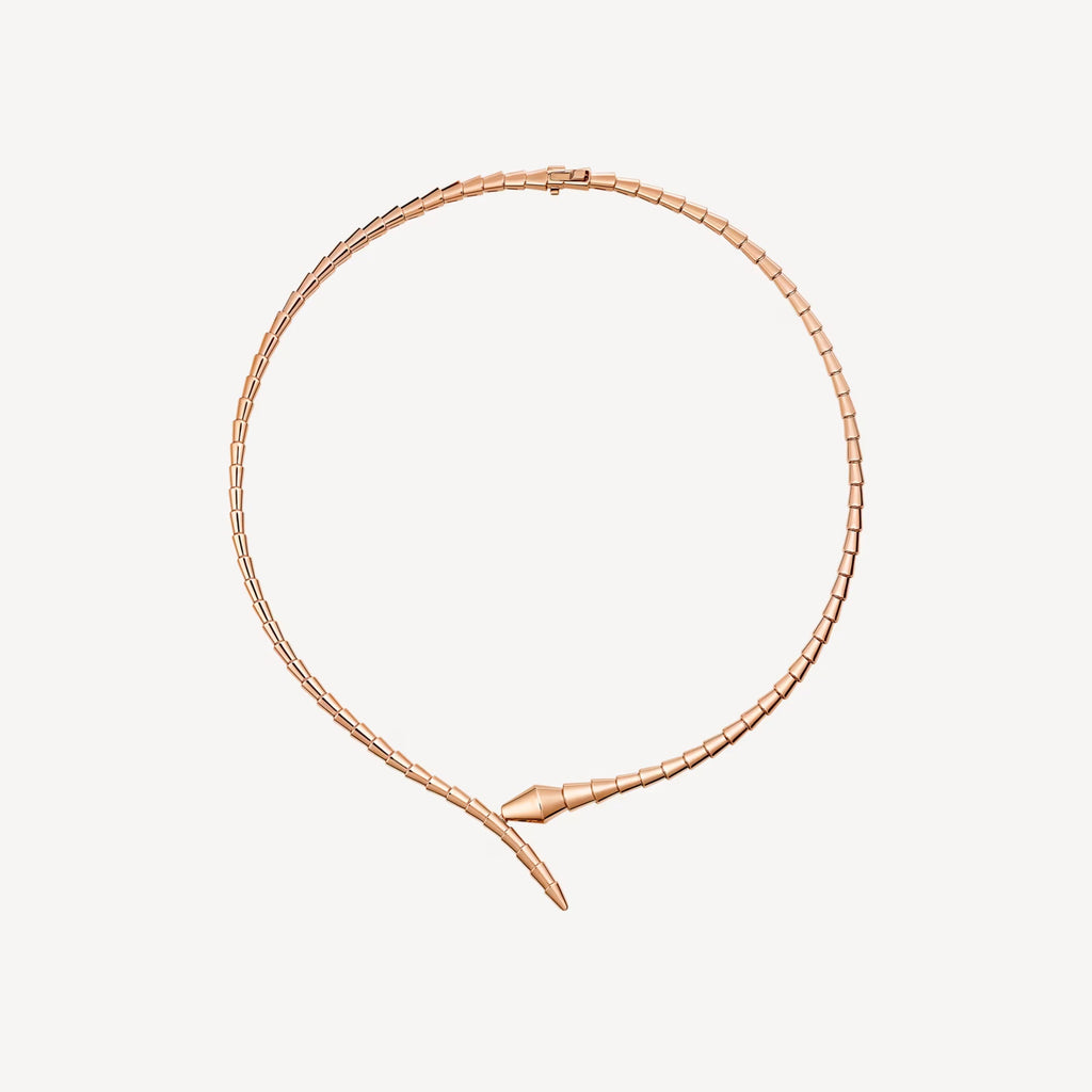 [Camiery] SNAKE-SHAPED NECKLACE (ROSE GOLD)