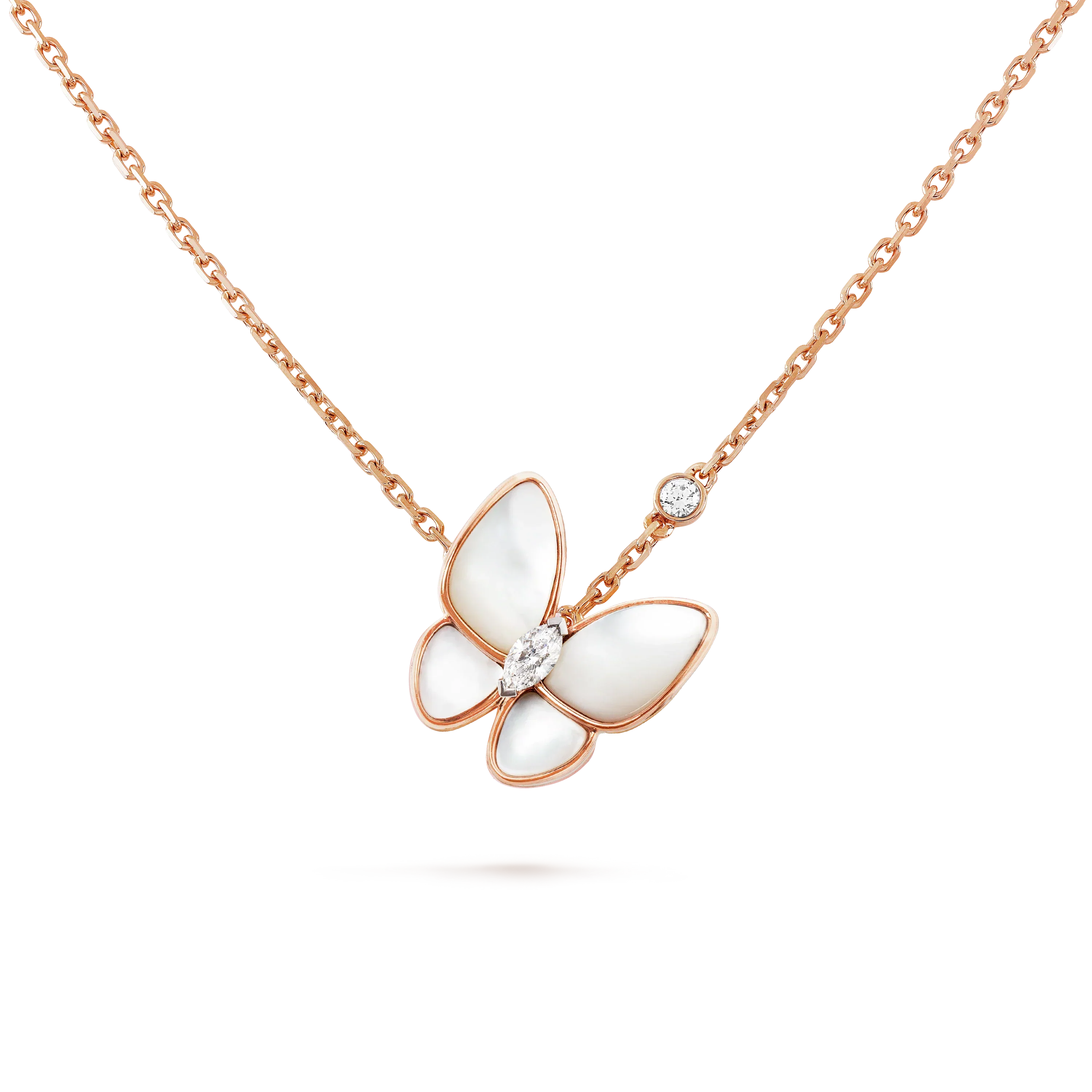 [Camiery]BUTTERFLY MOP DIAMOND NECKLACE