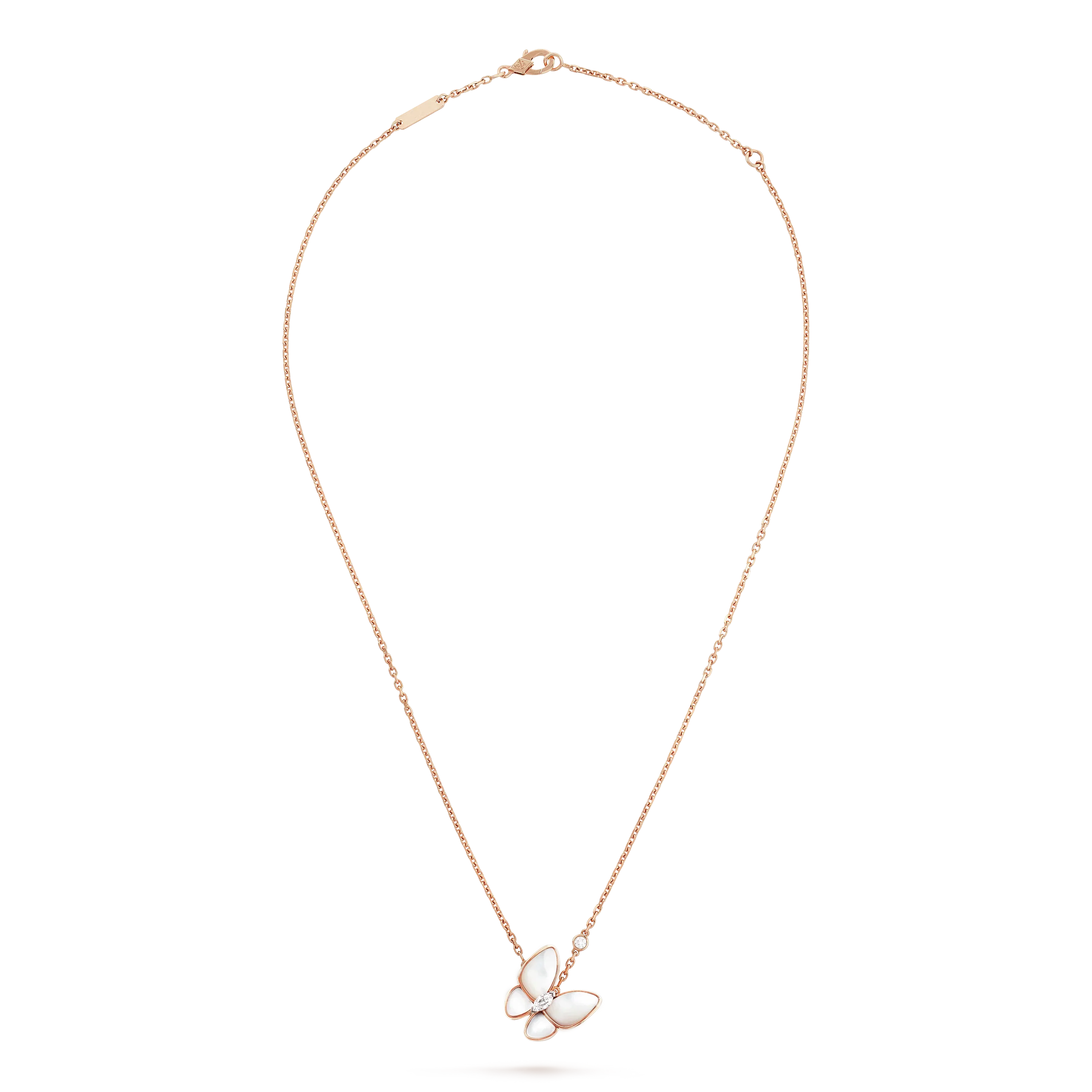 [Camiery]BUTTERFLY MOP DIAMOND NECKLACE