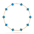 [Camiery] VA CLOVER 10 MOTIFS AGATE NECKLACE