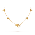 [Camiery] VA FRIVOLE SILVER 9 FLOWERS NECKLACE GOLD