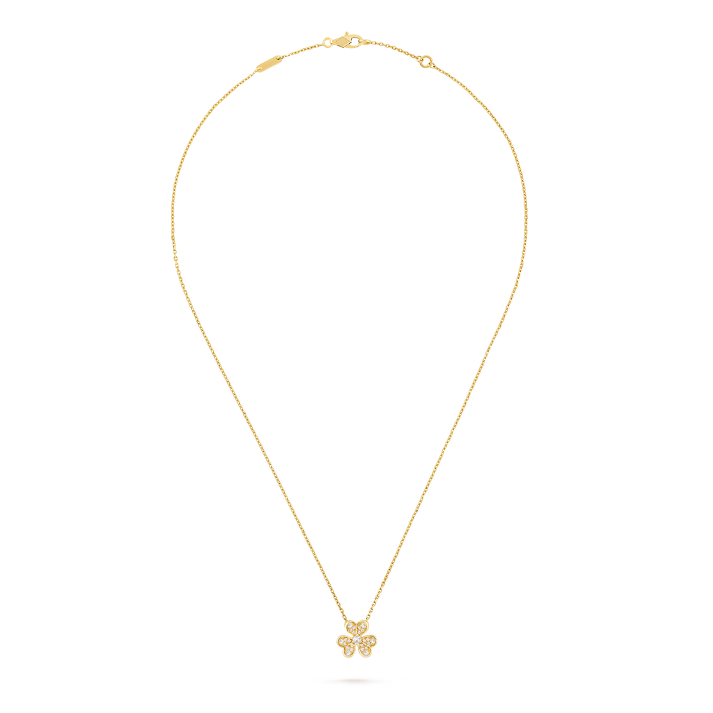 [Camiery] FLOWER DIAMOND GOLD NECKLACE