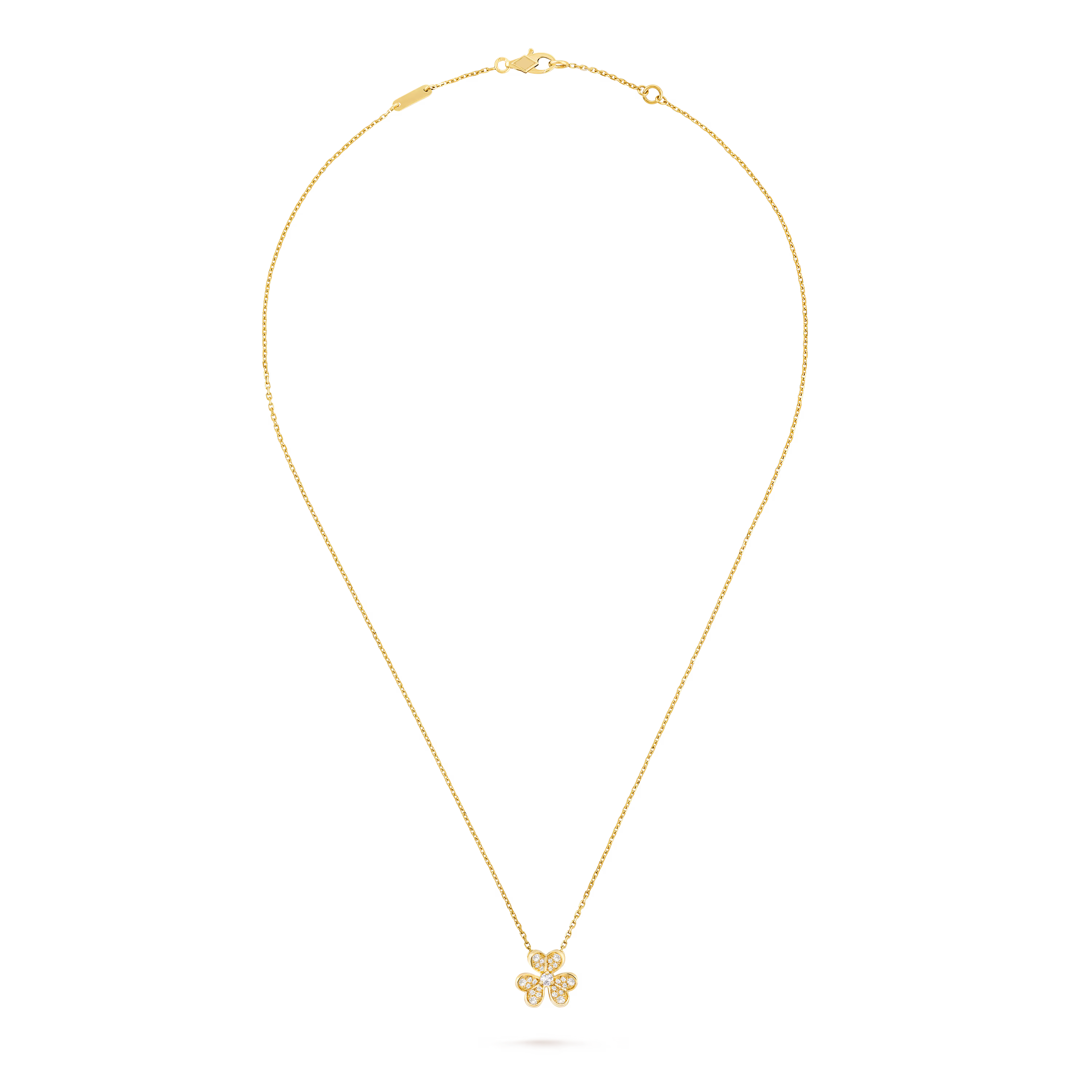 [Camiery] FLOWER DIAMOND GOLD NECKLACE