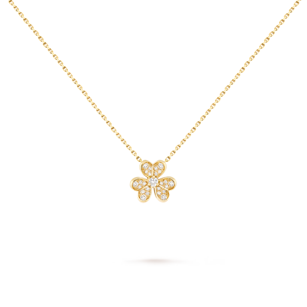 [Camiery] FLOWER DIAMOND GOLD NECKLACE