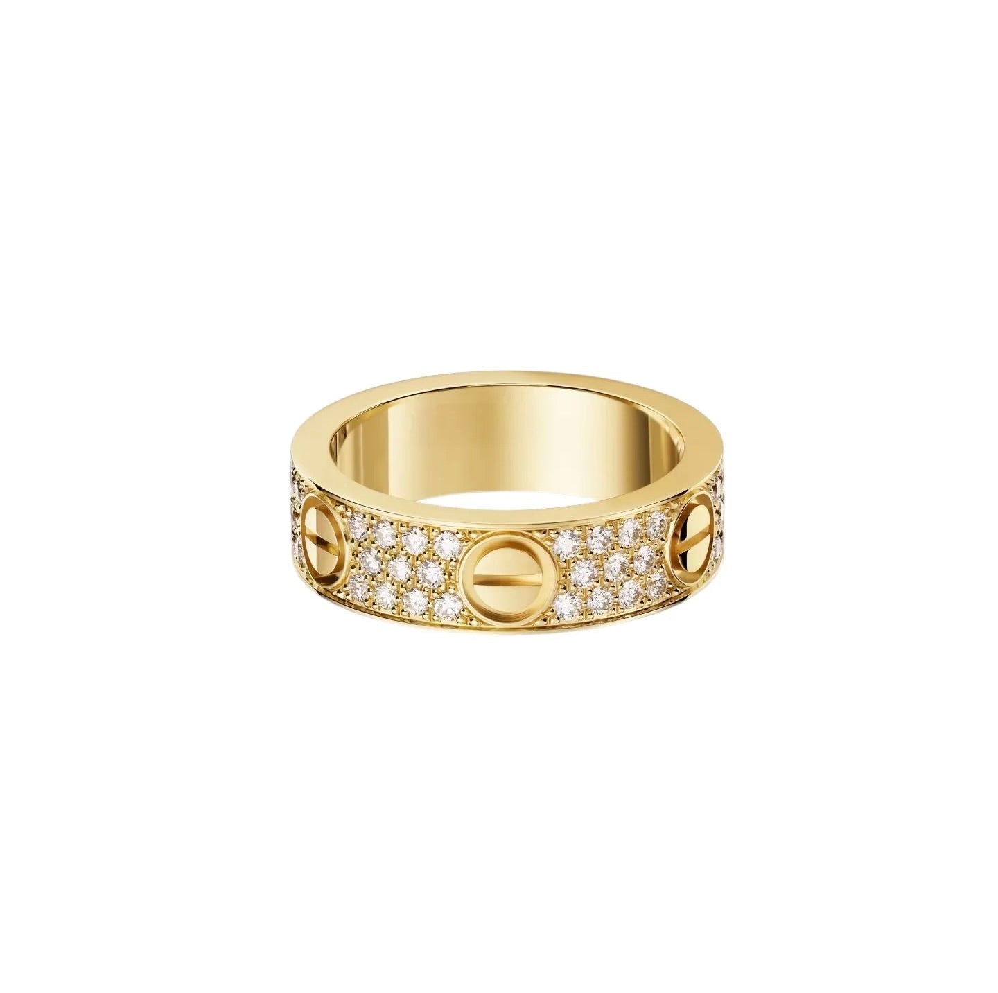 [Camiery] LOVE RING 5.5MM DIAMONDS PAVED
