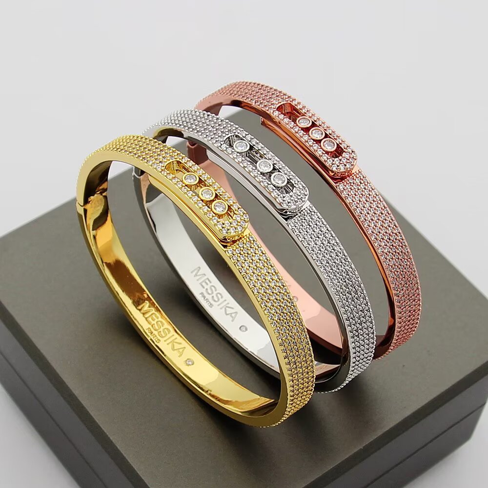 [Camiery]Move Noa Full Pavé Diamond Bangle Bracelet