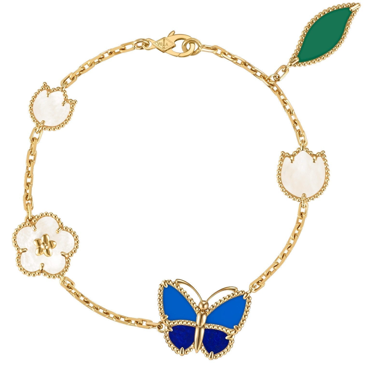 [Camiery] LUCKY SPRING BUTTERFLY 5 MOTIF BRACELET
