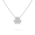 [Camiery] VA CLOVER DIAMOND WHITE GOLD NECKLACE