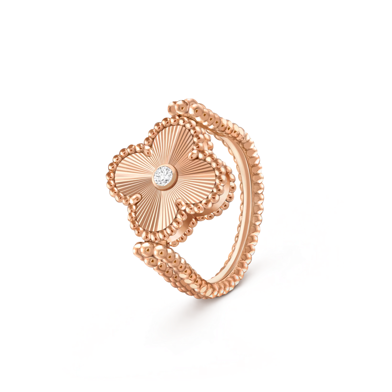 [Camiery]CLOVER RIVERSIBLE RING ROSE GOLD COLLECTION