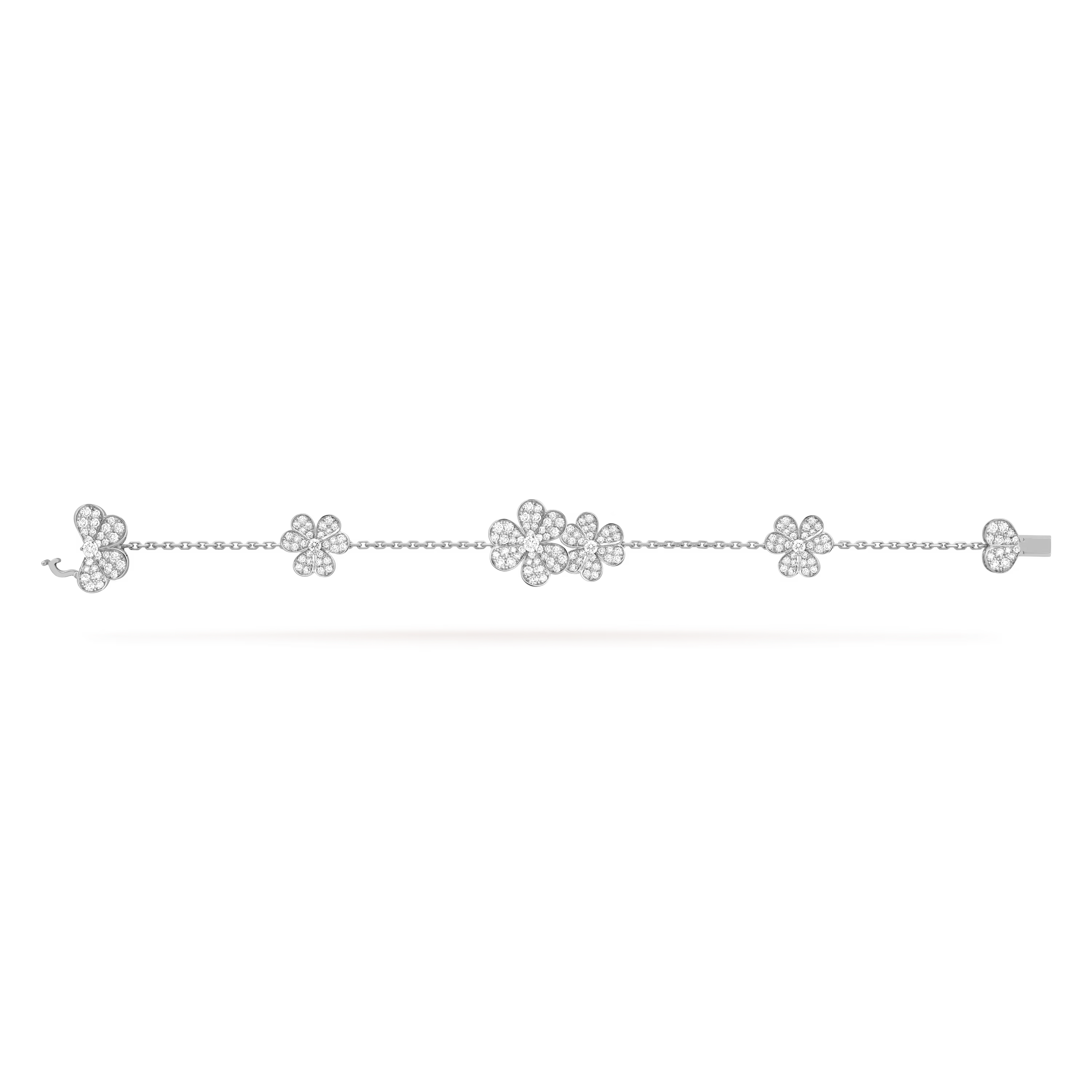 [Camiery] VA FRIVOLE SILVER 5 FLOWERS BRACELET