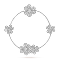 [Camiery] VA FRIVOLE SILVER 5 FLOWERS BRACELET