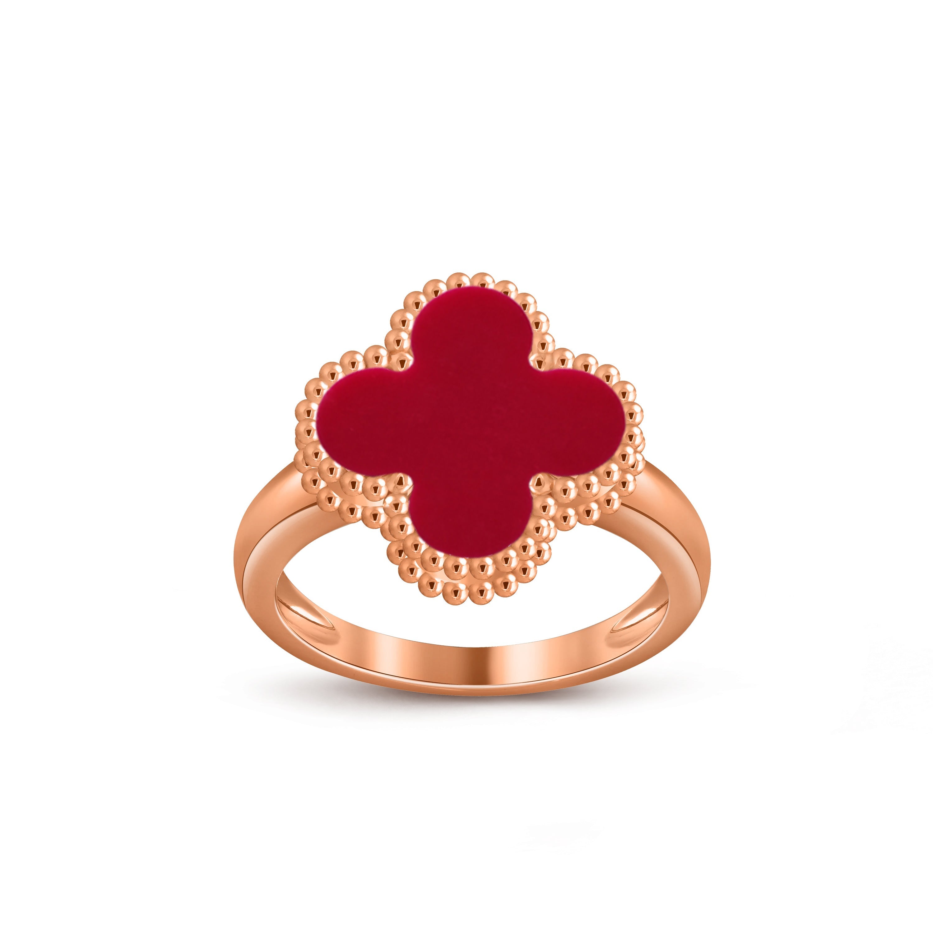 [Camiery]CLOVER RING ROSE GOLD COLLECTION
