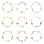 [CLOVER JEWELRY]CLOVER WHITE PEARL MOP 5 MOTIF BRACELET COLLECTION