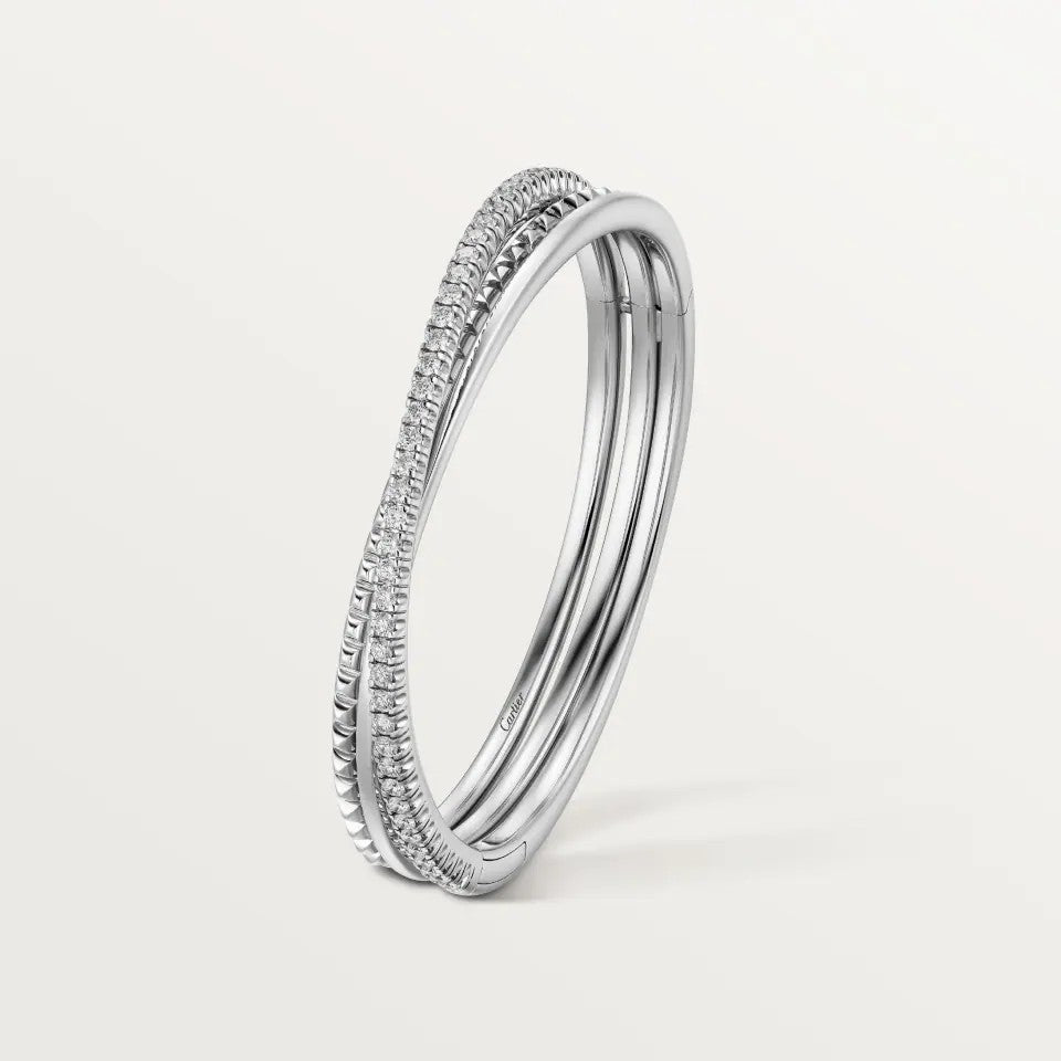 [Camiery] ETINCELLE HALF-PAVED DIAMOND BRACELET