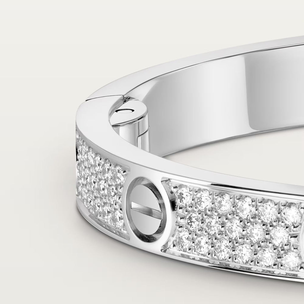 [Camiery] CT LOVE BRACELET FULL DIAMOND 4.8MM WHITE GOLD