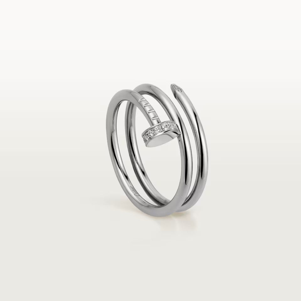 [Camiery] JUSTE RING 4.8MM HALF DIAMOND