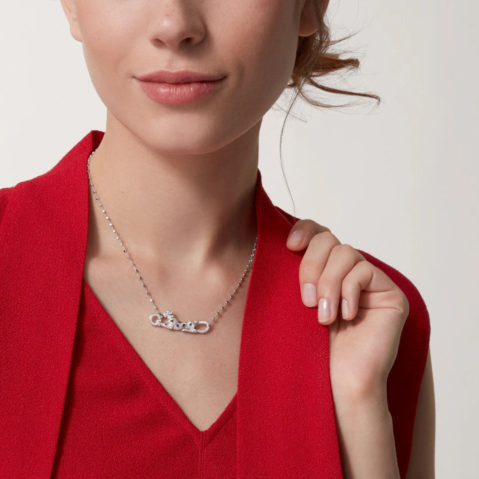 [Camiery] PANTHERE PAVED DIAMOND NECKLACE