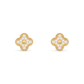 [Camiery] VA CLOVER 1 MOTIFS FUll DIAMOND EARRINGS