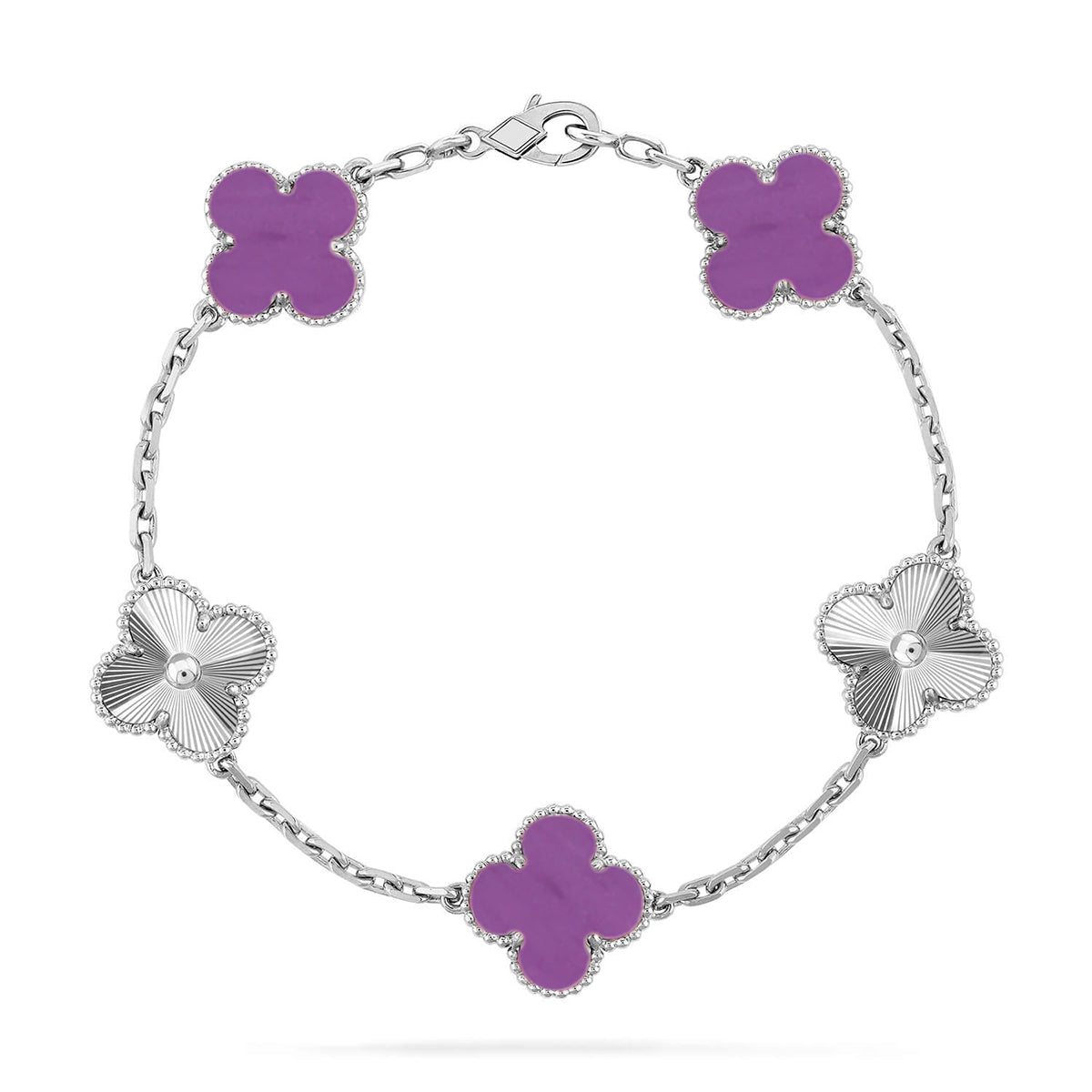 [Camiery] CLOVER 5 MOTIF VIOLET BRACELET COLLECTION