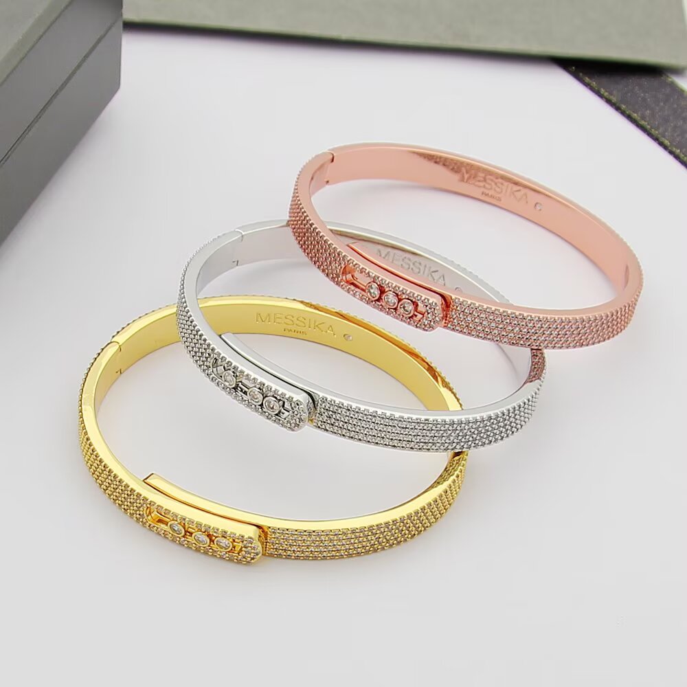 [Camiery]Move Noa Full Pavé Diamond Bangle Bracelet