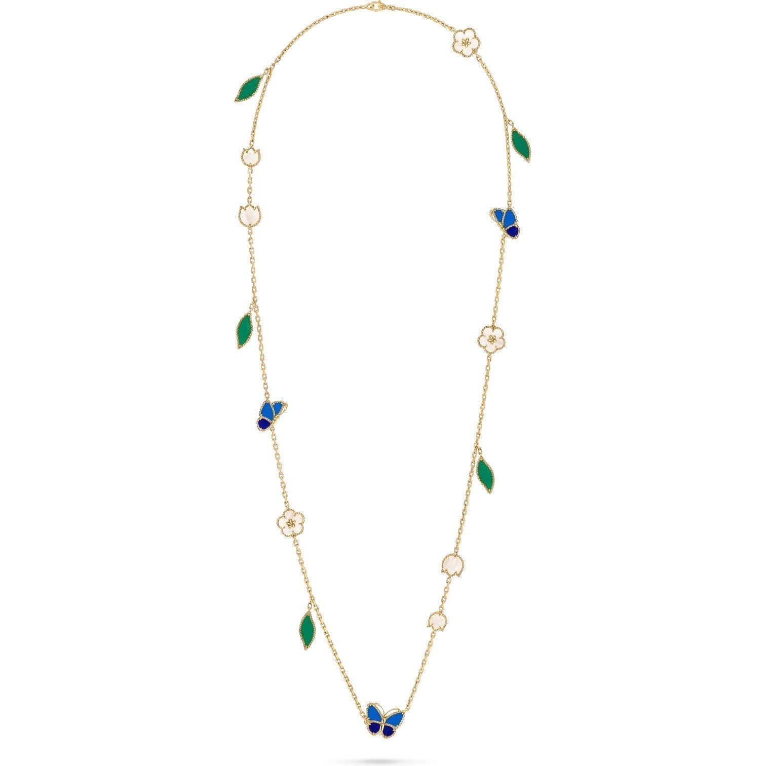 [Camiery] LUCKY SPRING BUTTERFLY 15 FLOWER NECKLACE