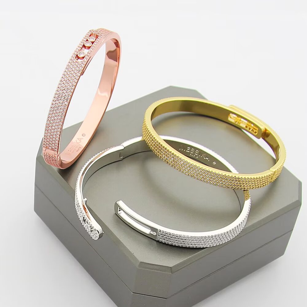 [Camiery]Move Noa Full Pavé Diamond Bangle Bracelet