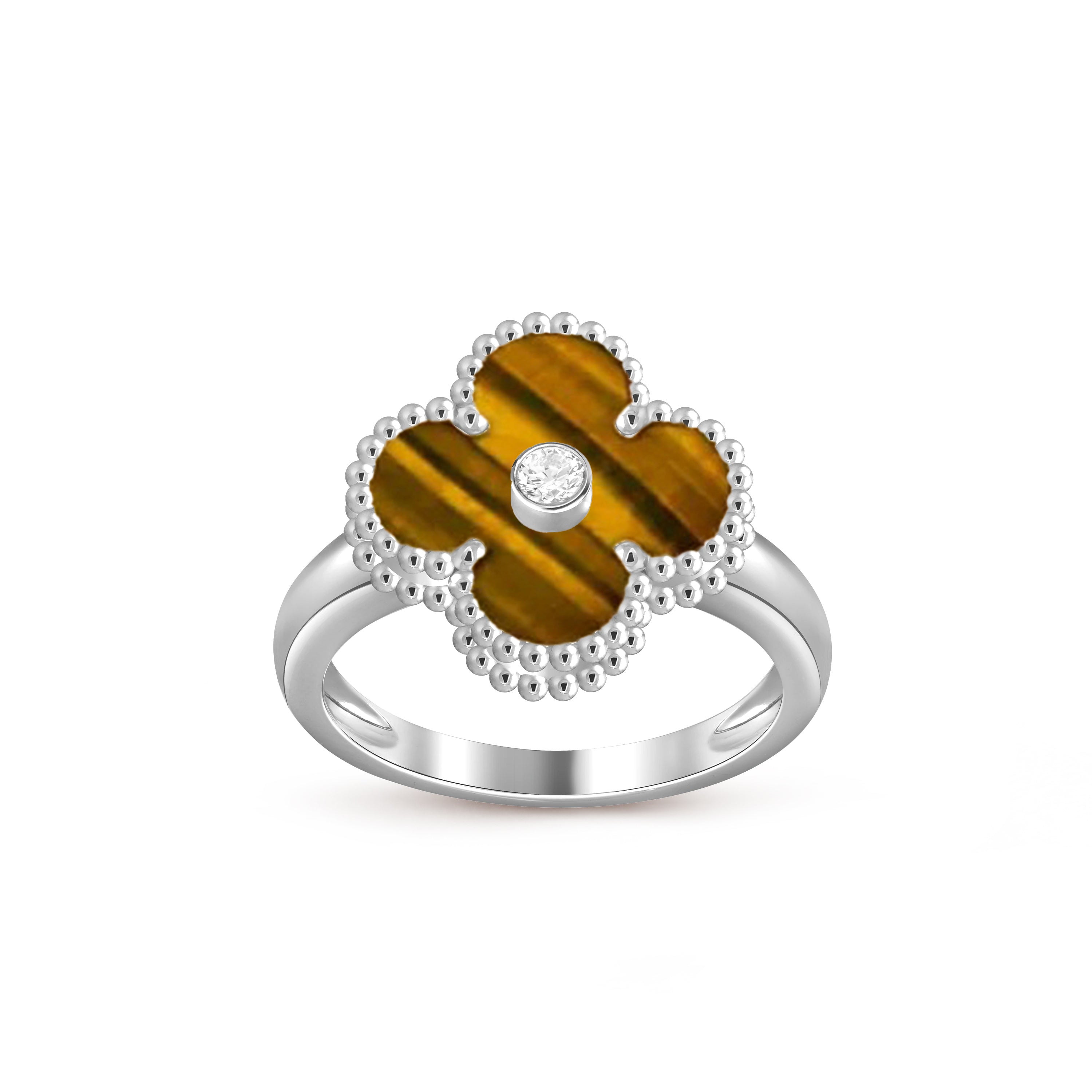 [Camiery]CLOVER SILVER DIOMND RING COLLECTION