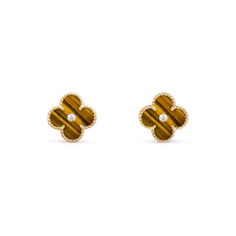 [Camiery]CLOVER  15MM DIAMOND EARRINGS COLLECTION