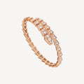 [Camiery] SNAKE-SHAPED BRACELET FULL DIAMOND(ROSE GOLD)
